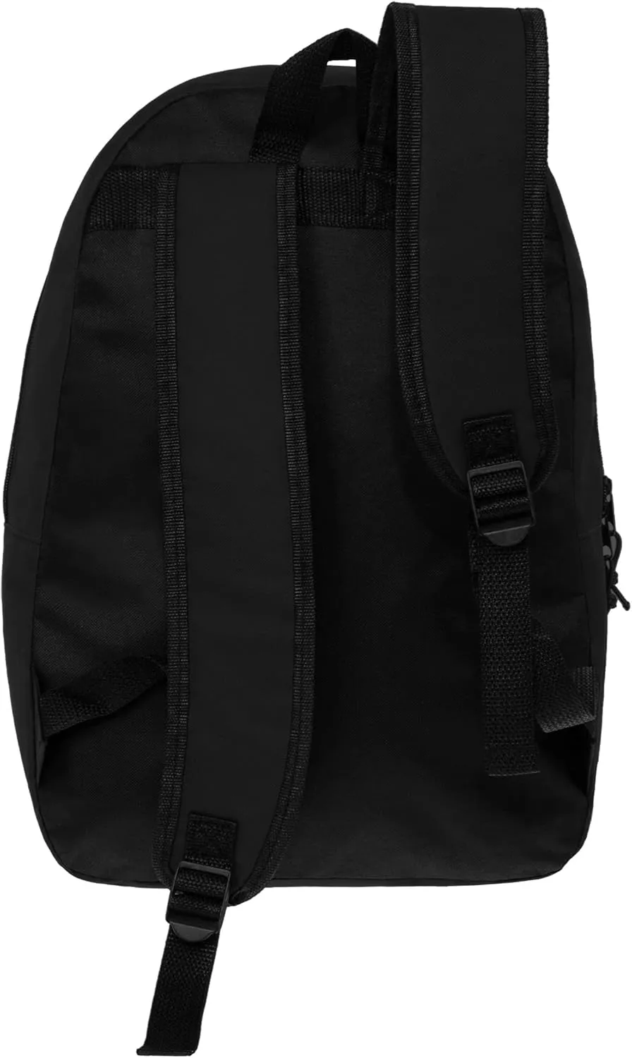 Moda West 17 Inch Bulk Backpacks with 18 Piece School Supplies Kits - Pens, Pencils, Crayons - Case of 12 Wholesale Backpacks in Black Color