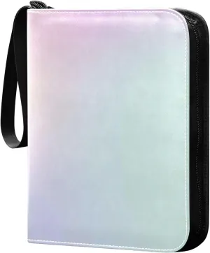 Modern Colorful Holographic Sport Card Binder Trading Card Albums Sports Card Binder Trading Card Binder with Sleeves