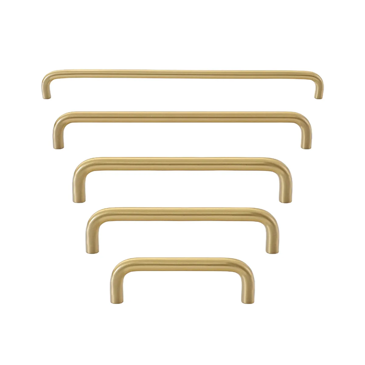 Modern U-Shaped Cabinet Handles – Sleek Brass & Chrome Drawer Pulls