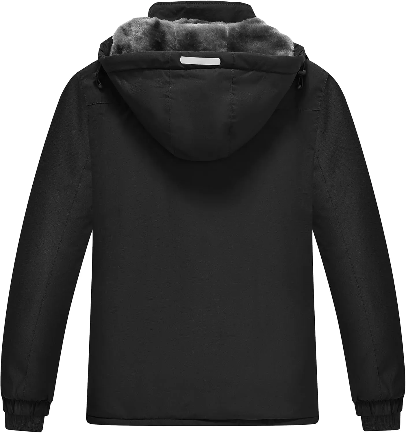 MoFiz Boys Waterproof Skiing Jacket Kids Hooded Fleece Winter Snowboard Jackets Windproof Warm Outerwear with Zip Pockets