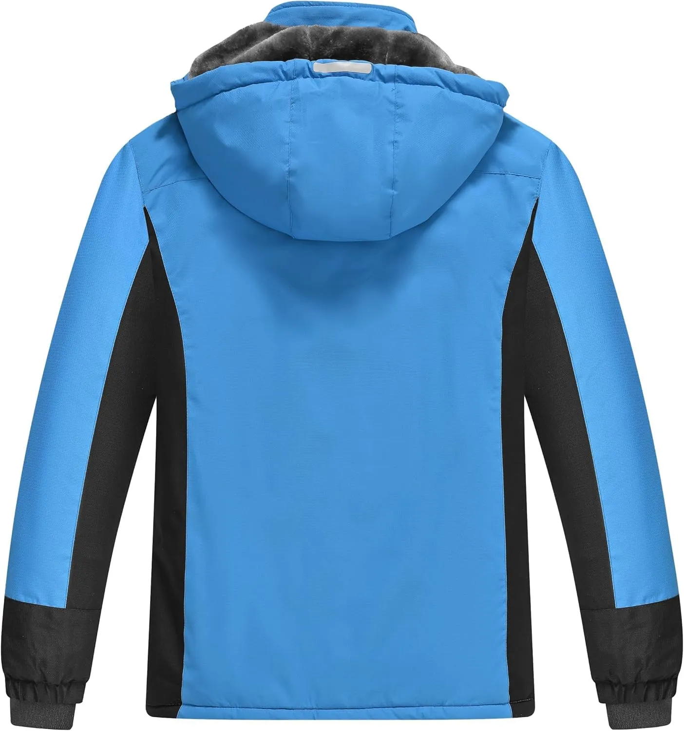 MoFiz Boys Waterproof Skiing Jacket Kids Hooded Fleece Winter Snowboard Jackets Windproof Warm Outerwear with Zip Pockets