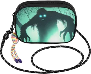 Monster Forest Crossbody Bag for Women Cell Phone Purses Women's Small Shoulder Handbags Wallet Purse with Strap