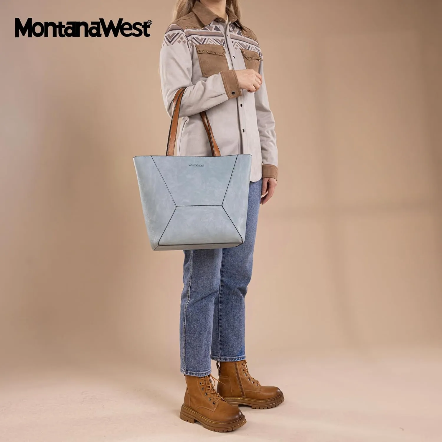 Montana West Tote Bag for Women Work Top Handle Handbags and Purses