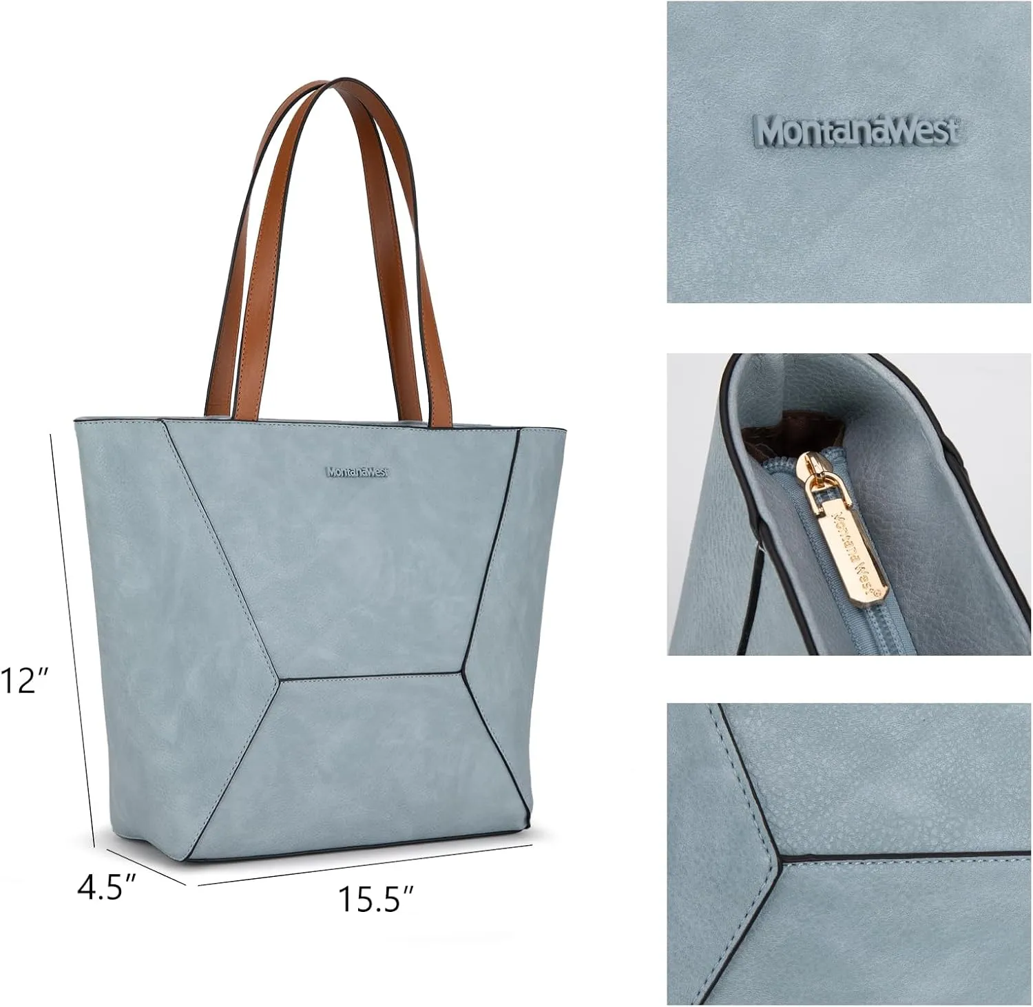 Montana West Tote Bag for Women Work Top Handle Handbags and Purses