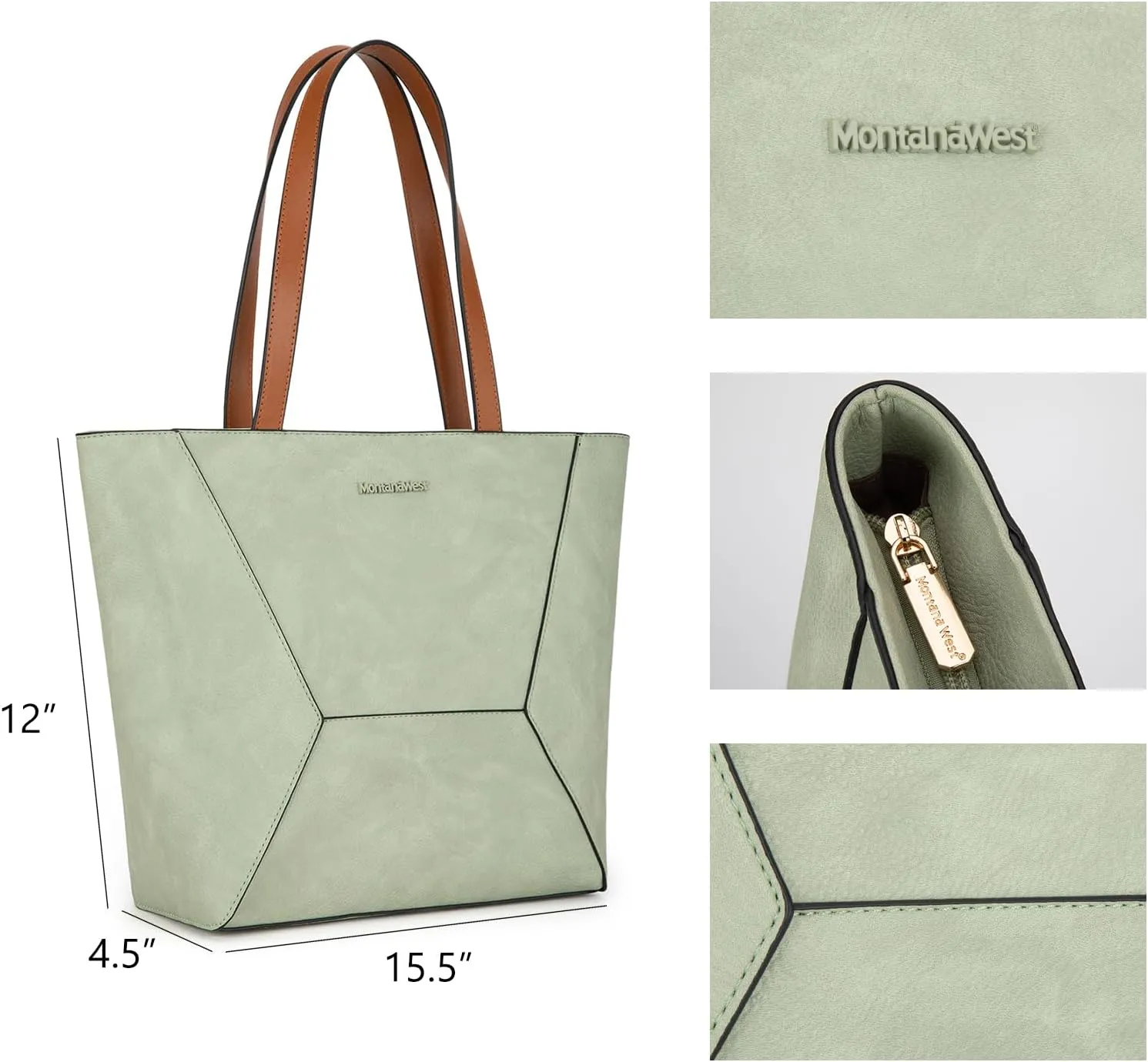 Montana West Tote Bag for Women Work Top Handle Handbags and Purses
