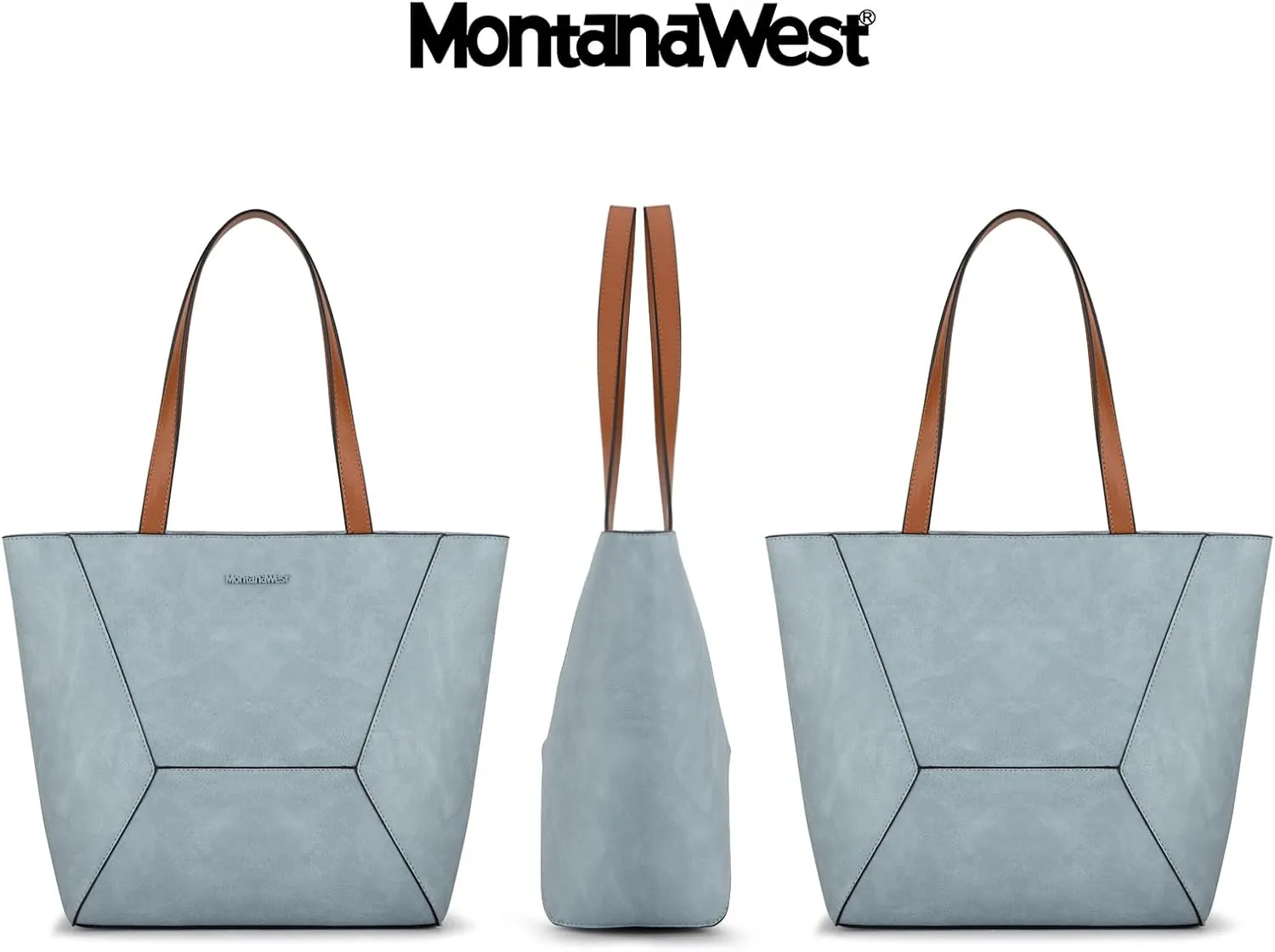 Montana West Tote Bag for Women Work Top Handle Handbags and Purses