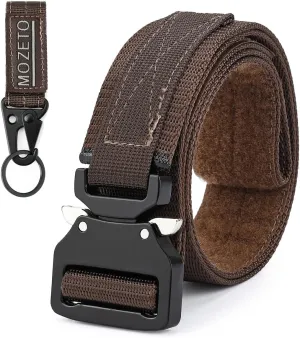 MOZETO Tactical Belts for Men 1.5" Nylon EDC CCW Gun Belt for Concealed Carry Holsters with Heavy Duty Quick Release Buckle