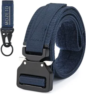 MOZETO Tactical Belts for Men 1.5" Nylon EDC CCW Gun Belt for Concealed Carry Holsters with Heavy Duty Quick Release Buckle