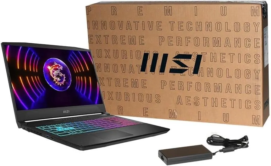 MSI Katana 15.6" Gaming Laptop, 144Hz FHD, Intel Core i7-13620H, NVIDIA GeForce RTX 4060 8GB, 32GB DDR5 Memory, 1TB NVMe SSD, Windows 11 Pro - Black, B13VFK-817US