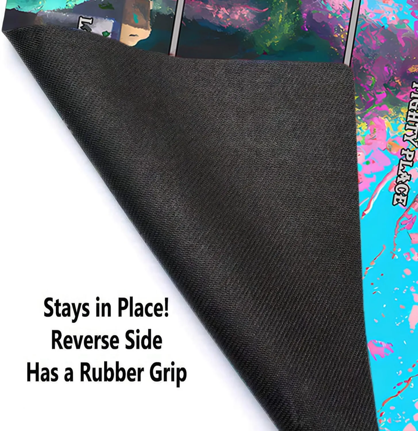 MTG Playmat, Game Play Mat for MTG TCG 24 x 14 inches Trading Card Inked Game Playmats with Storage Bag Smooth Rubber Surface Battle Game
