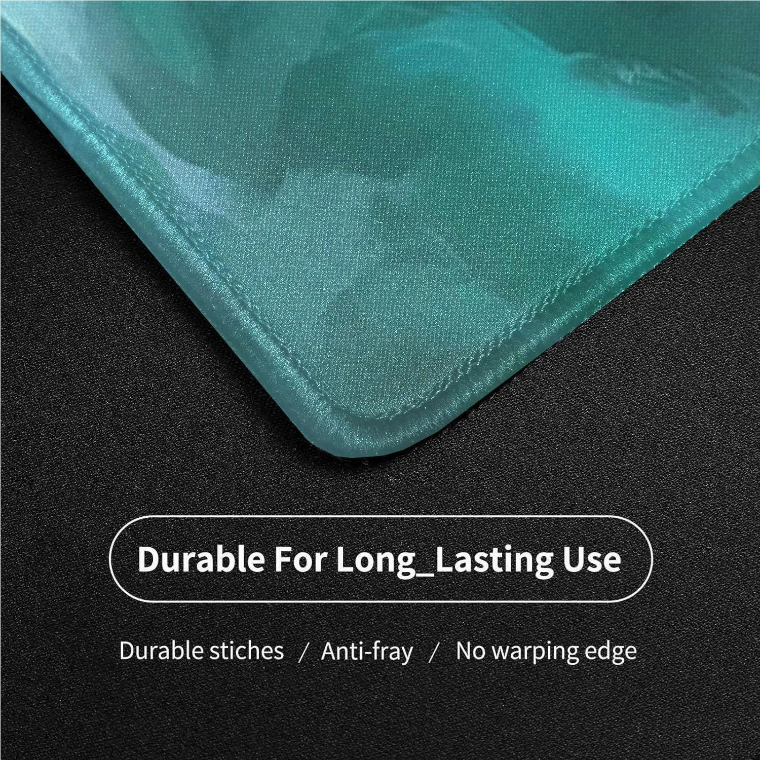 MTG Playmat Stitched Edges, MTG Mat 24 x 14 inches for MTG DTCG CCG RPG Trading Card Inked Playmats Smooth Rubber Surface Battle Board Game