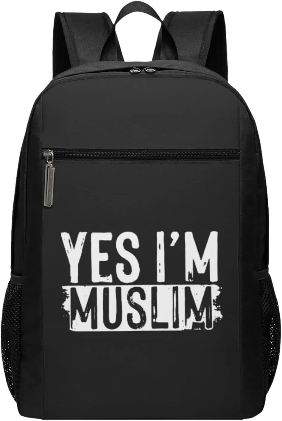 Muslim Islam Arabic Islamic Religious Allah God Be Travel Laptop Backpack, Business Anti Theft Slim Sturdy Laptops Backpacks, College Computer Bag Gift for Men & Women Fits 17 Inch Notebook,Black