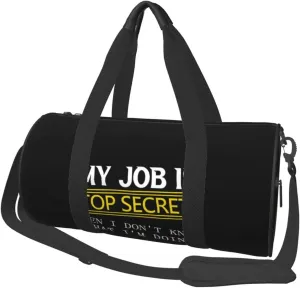 My Job Is Top Secrets Even I Don'T Know What I'M Doing Duffel Bag Gym Bag Travel Sports Tote Large Foldable Beach Swim Yoga65