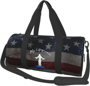 My Lifeguards Walks On Water Matthew Jesus Cross Duffel Bag Gym Bag Travel Sports Tote Large Foldable Beach Swim Yoga33
