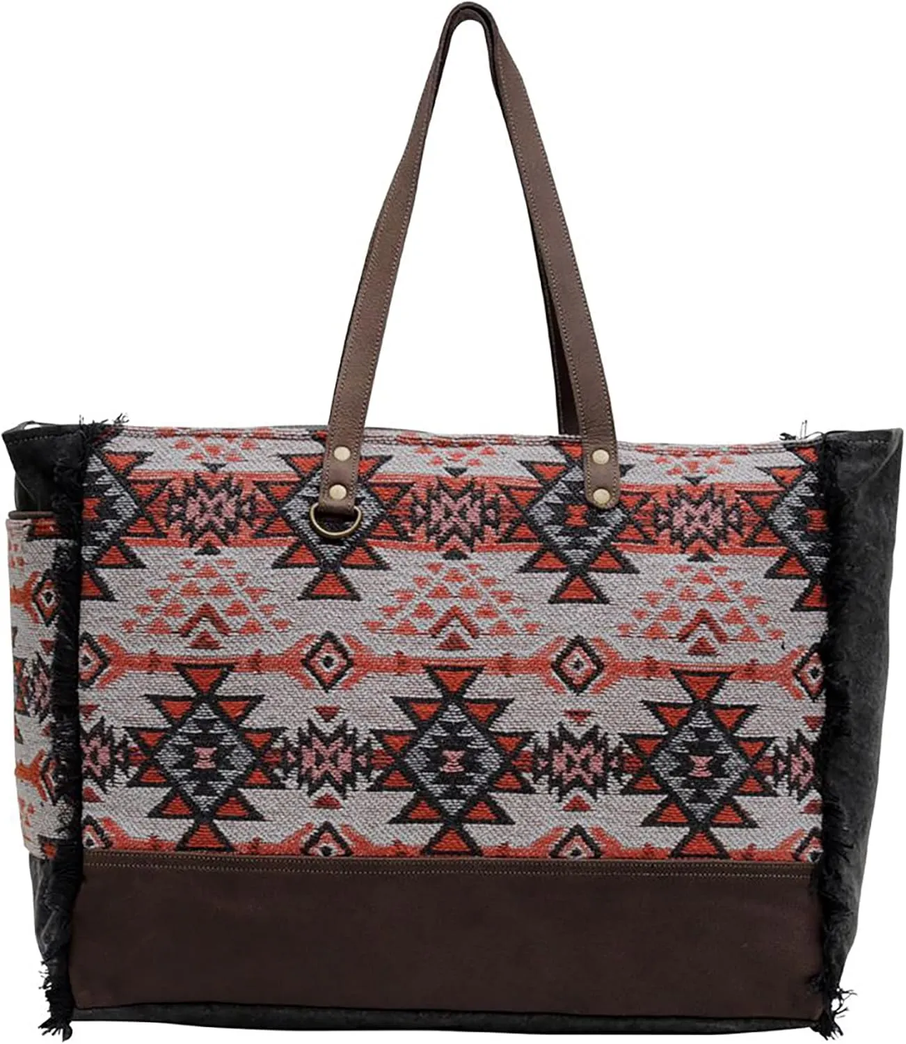 Myra Bag Western Leather Weekender Bag for Women - Maya