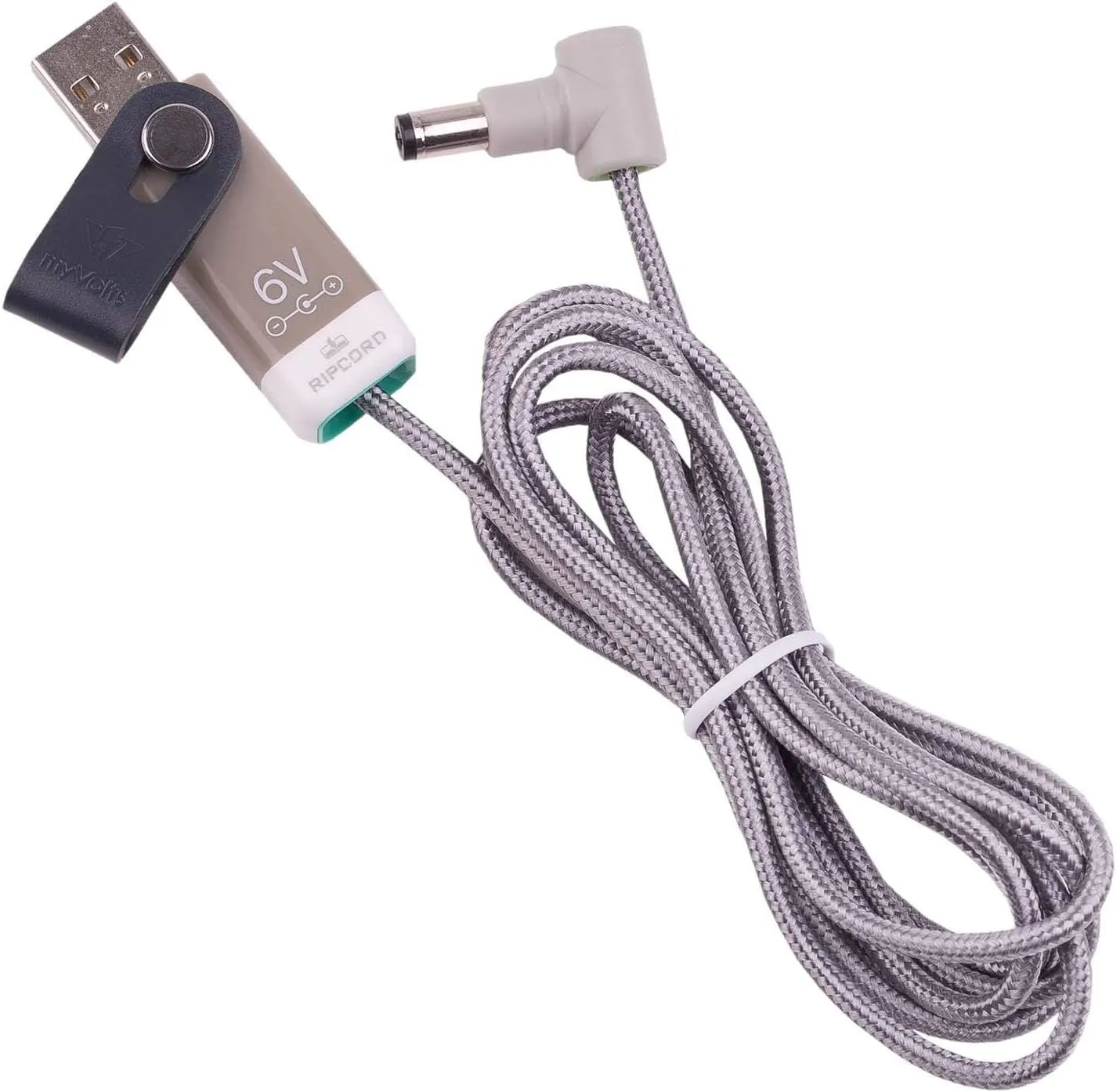 myVolts Ripcord USB to 6V DC Power Cable Compatible with Hairmax Lux 9 Laser Comb