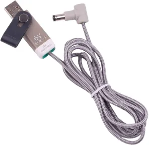 myVolts Ripcord USB to 6V DC Power Cable Compatible with Hairmax Lux 9 Laser Comb