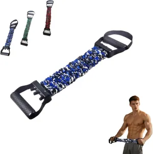 Natural Latex 3-Hole Resistance Stretcher - Adjustable Resistance, 3 Hole Resistance Stretcher, Chest Expander Stretch Bands,High Elasticity & Tear Resistant Exercise Bands with Handles
