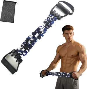 Natural Latex 3-Hole Resistance Stretcher, Adjustable Resistor, Roumant High Elasticity & Tear Resistant Exercise Bands with Handles, for Strength Training