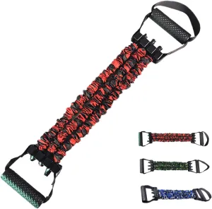 Natural Latex 3-Hole Resistance Stretcher, Chest Expander Stretch Bands, High Elasticity & Tear Resistant Exercise Bands with Handles, Unisex