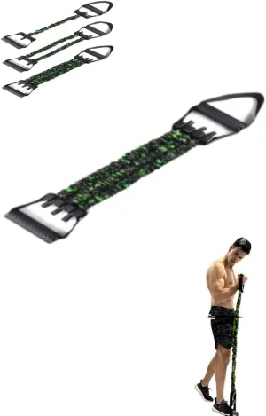 Natural Latex 3-Hole Resistance Stretcher,Chest Expander Stretch Bands for Men,High Elasticity & Tear Resistant Exercise Bands with Handles,Stretch & Strength Equipment for Men & Women