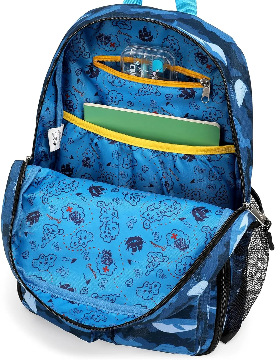 Nautica Kids Backpack for School | Kindergarten Elementary Kids Backpack | 16" Tall | Polar Camo