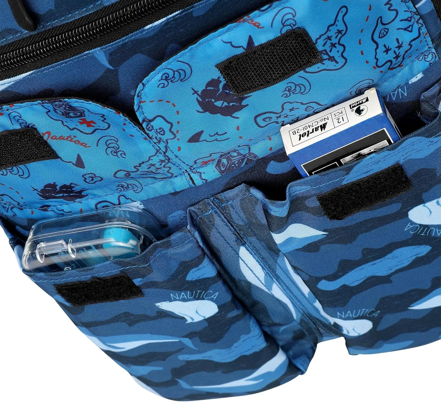 Nautica Kids Backpack for School | Kindergarten Elementary Kids Backpack | 16" Tall | Polar Camo