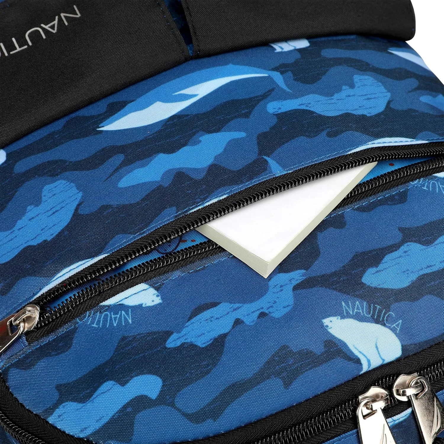 Nautica Kids Backpack for School | Kindergarten Elementary Kids Backpack | 16" Tall | Polar Camo
