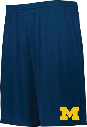 Navy Collegiate Shorts with Pocket, Officially Licensed Cotton Jersey Short