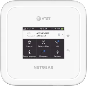 NETGEAR Nighthawk M6 5G WiFi 6 Mobile Hotspot Router (MR6110) – Blazing Fast Wireless Hotspot Router, Unlocked, Certified with AT&T and T-Mobile - White (Renewed)