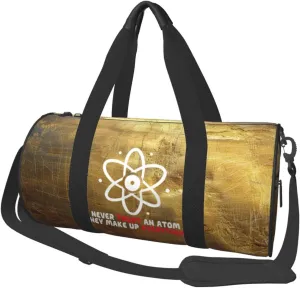 Never Trust An Atom They Make Up Everything Duffel Bag Gym Bag Travel Sports Tote Large Foldable Beach Swim Yoga1