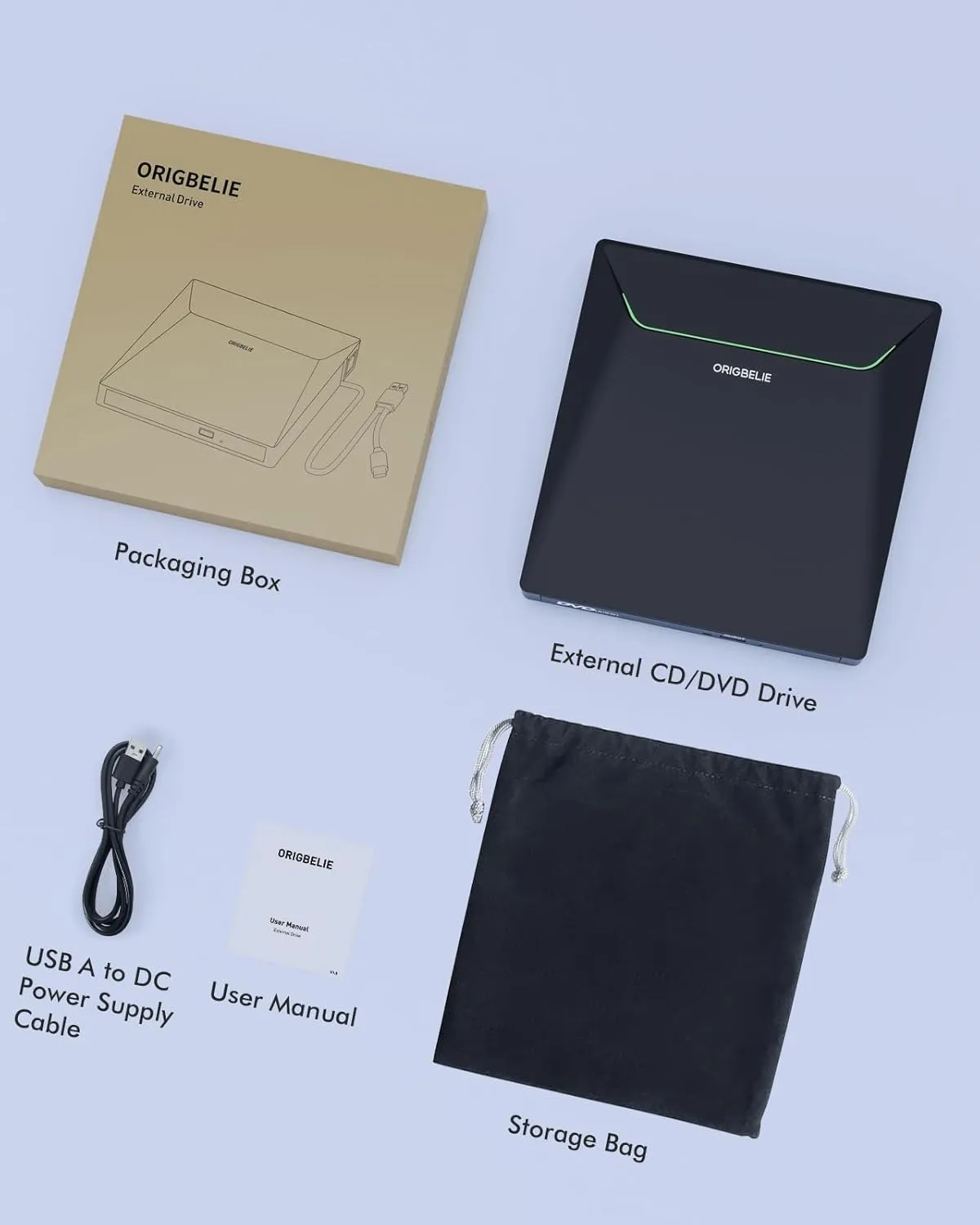 New External CD DVD Drive, Cool DVD Burner USB 3.0 with Ethernet Adapter, 3 USB and 2 TF/SD Card Ports, CD DVD Player Reader Writer Optical Disc Drive for Laptop MacBook PC Windows Linux Mac OS