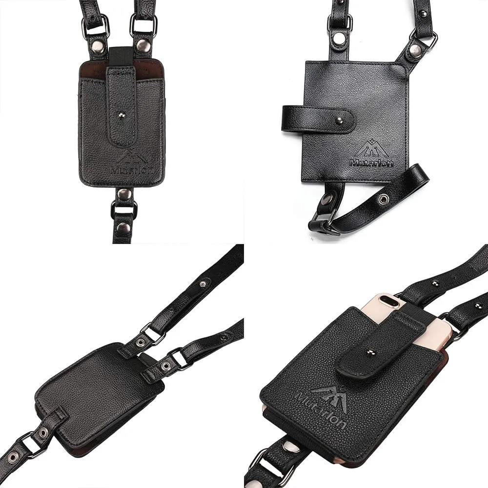 Neween Anti-Theft Hidden Underarm Strap Wallet Pocket Holster Phone Shoulder Holster Bag Double Shoulder Pouch for Men, Women
