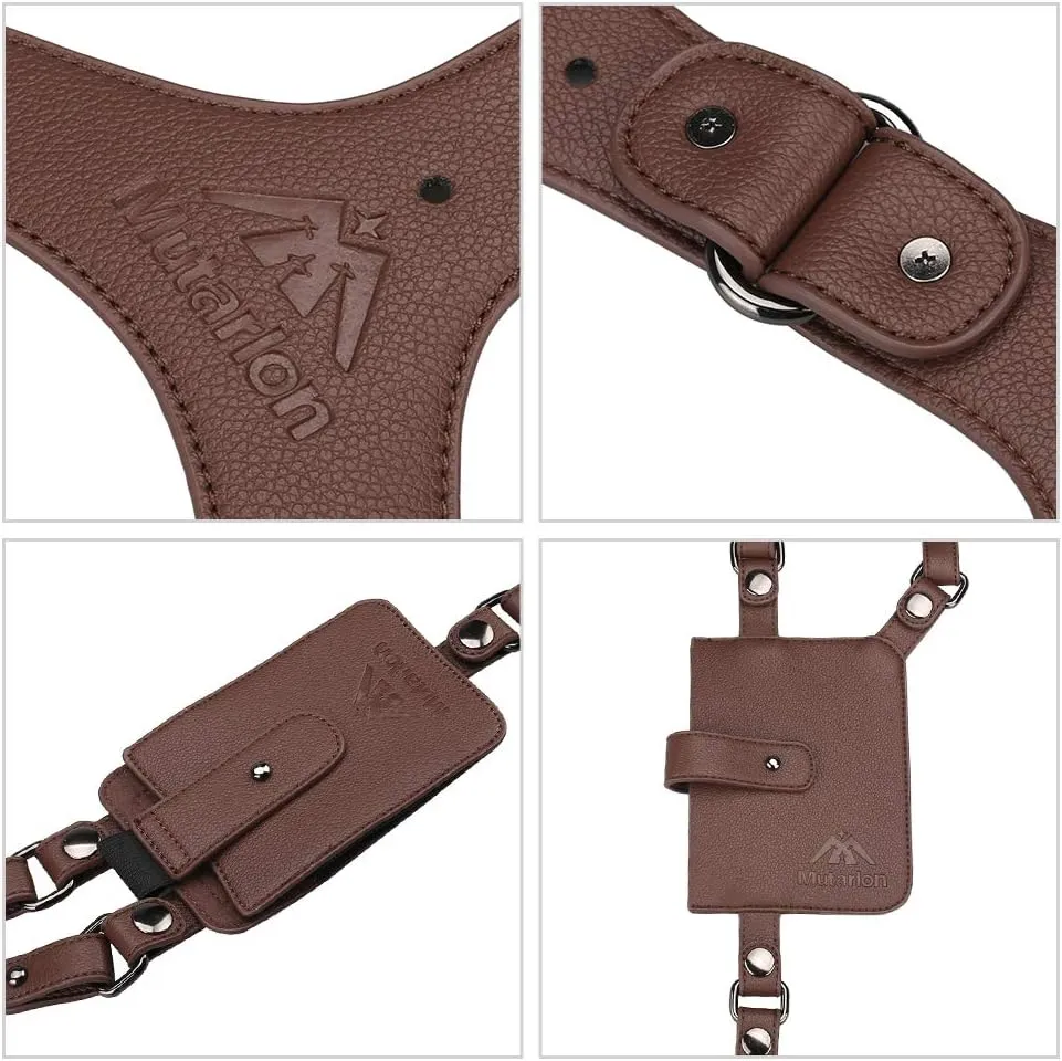 Neween Anti-Theft Hidden Underarm Strap Wallet Pocket Holster Phone Shoulder Holster Bag Double Shoulder Pouch for Men, Women