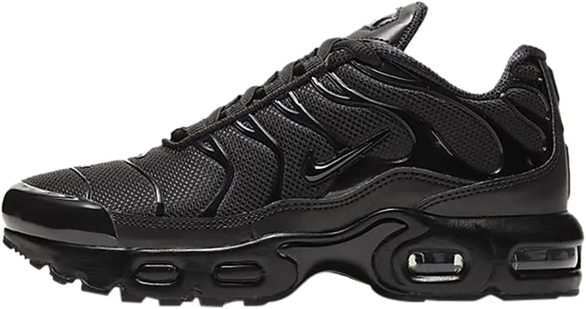 Nike Air Max Plus Little Kids' Shoes (CD0610-001, Black/Black-Black) Size 2