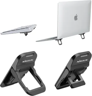 Nillkin Computer Keyboard Stand for Desktop with 3 Adjustable Angles, Flip Keyboard Riser Feet for Most Keyboards, Laptop Stand for MacBook, Dell, HP and Other 10-17 Inches Laptop Feet, Black