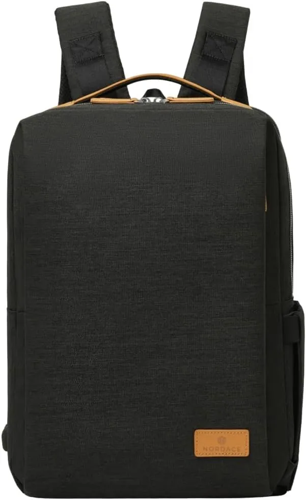 Nordace Siena Pro 13 Smart Backpack - 13.3" Laptop Backpack, 15L Daily Backpack for Travel, Everyday, or Work (Black-Brown)