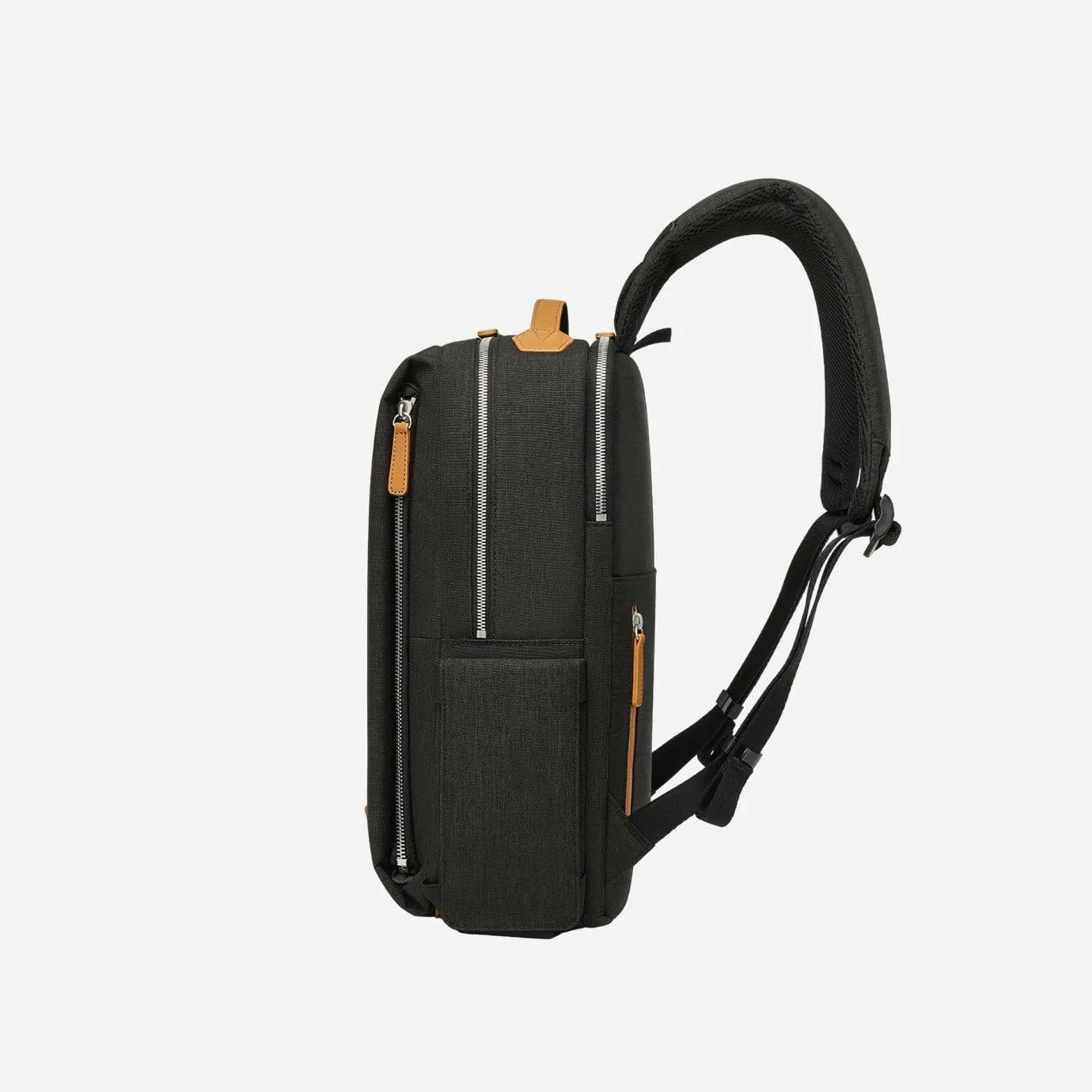 Nordace Siena Pro 13 Smart Backpack - 13.3" Laptop Backpack, 15L Daily Backpack for Travel, Everyday, or Work (Black-Brown)