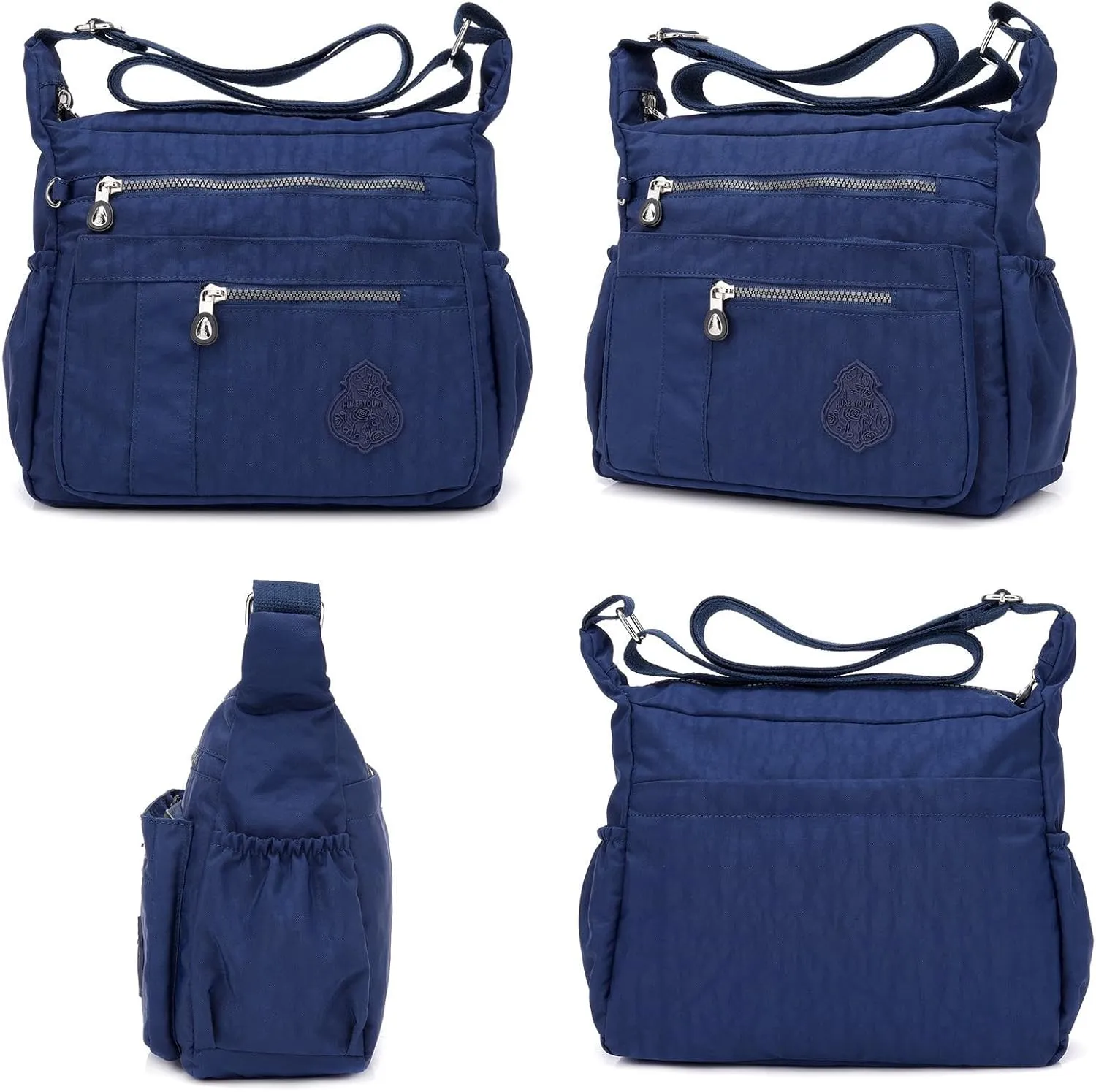 Nylon Crossbody Bag for Women Waterproof Shoulder Bag Travel Purses and Handbag Mulit-Pockets