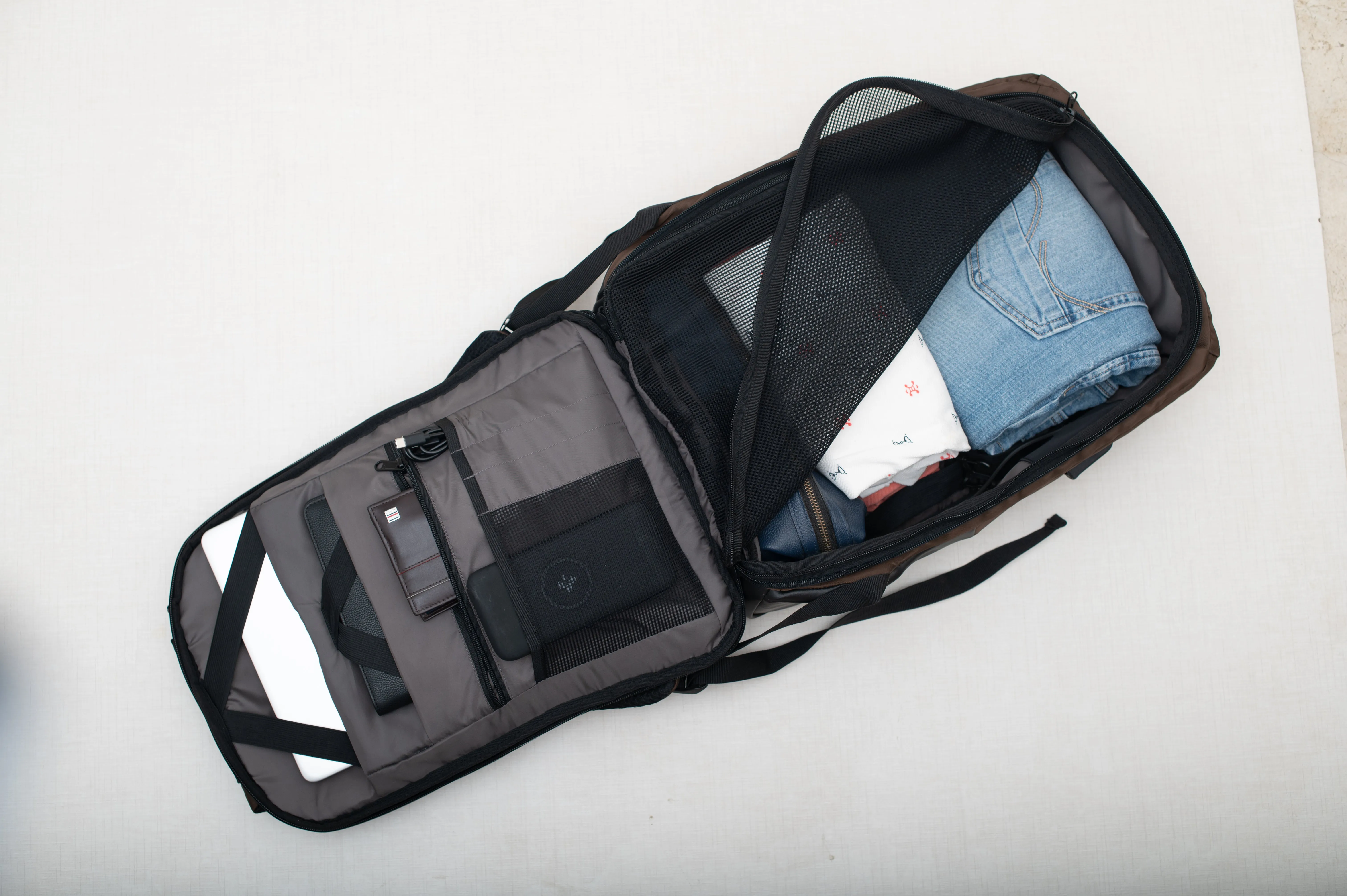 Oblique Raven Laptop Antitheft Backpack: 1N