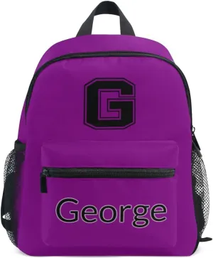 ODAWA Patriarch Custom Initial and Name Kids Backpack Boys Toddler, Bookbag for Girls, Boys Backpack