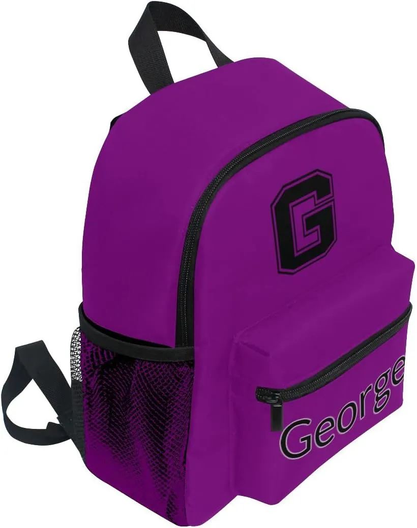 ODAWA Patriarch Custom Initial and Name Kids Backpack Boys Toddler, Bookbag for Girls, Boys Backpack