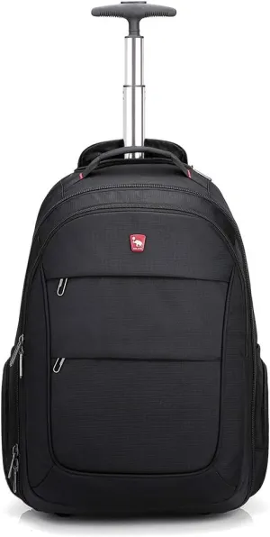 OIWAS Rolling Backpack for Laptop - Backpack with Wheels for Men Women, Travel Wheeled Backpacks, 15.6 inch Laptop Roller Backpacks, Travel Backpack with Wheels