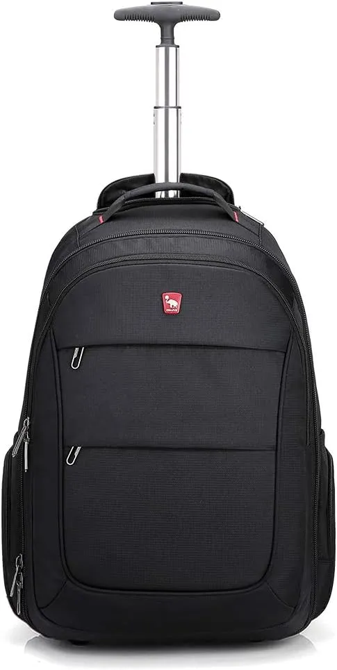 OIWAS Rolling Backpack for Laptop - Backpack with Wheels for Men Women, Travel Wheeled Backpacks, 15.6 inch Laptop Roller Backpacks, Travel Backpack with Wheels