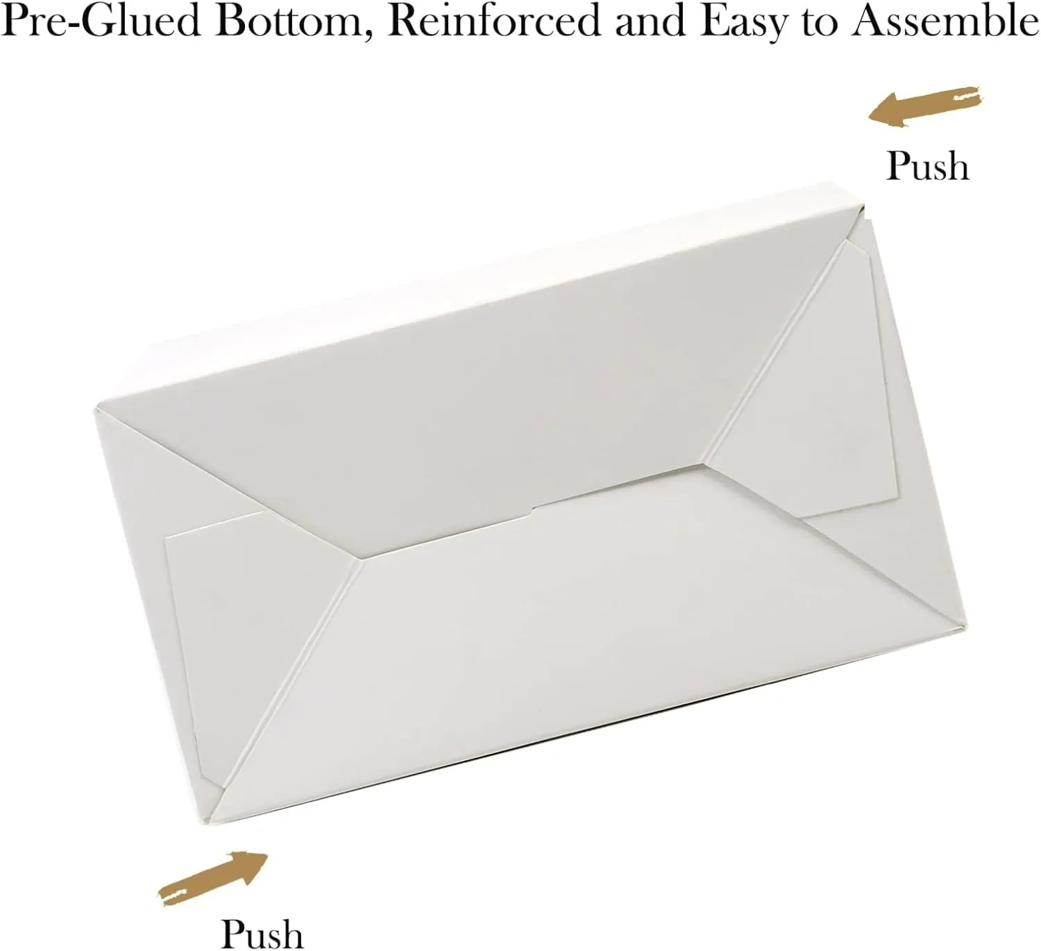 Oletx 30-Pack White Party Favor Treat Boxes, Goodie Gable Paper Gift Boxes with Handles. Perfect for Wedding, Birthday, Graduation, Babyshower.