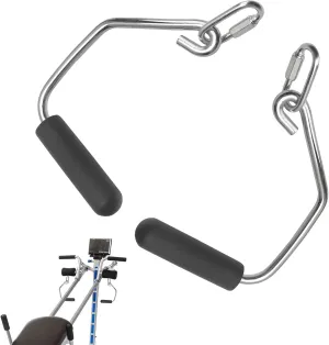 Open Ended Chrome Grip Handles Compatible with Total Gym Home Workout Machines 2000, 2200, 2500, 3000, 3000XL, XL, XLS - for Supra, Electra, FIT Gym Accessories Handles