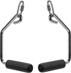 Open Ended Chrome Grip Handles Replacement for Total Gym Home Workout Machines 2000, 2200, 2500, 3000, 3000XL, XL, XLS - Gym Accessories Handles Compatible with Supra, Electra, FIT Models - 1 Pair