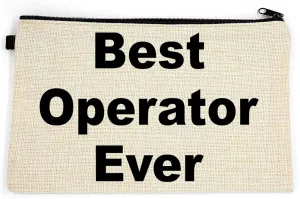 Operator Makeup Bag, Gift For Operator, Best Operator Ever, Toiletry Bag, Birthday Gift For Her, Makeup Bag For Women, Christmas Gift Bag