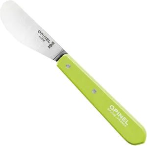 OPINEL Essential No.117 Spreading   Butter Knife, Painted Hornbeam Wood Handles, Made in France (Green)