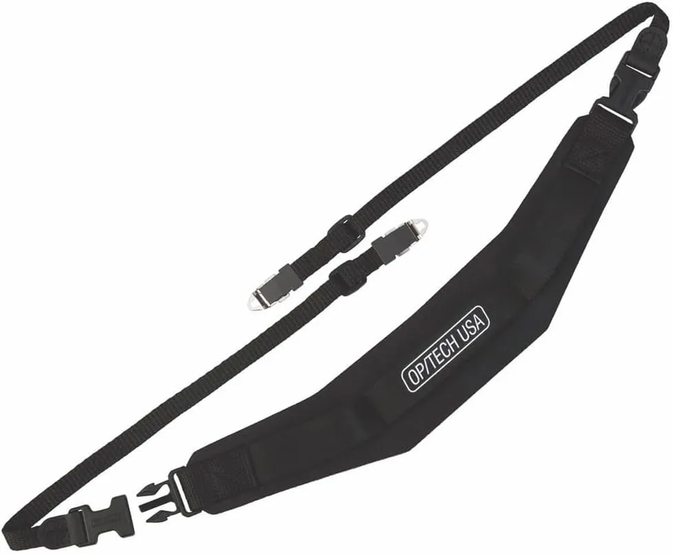 OP/TECH USA Super Pro Camera Strap B – Neoprene Neck Strap with Quick Release for Medium Format Cameras, Non-Slip Grip, Adjustable 36-45", Supports Up to 15 lbs, Made in USA